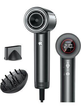 Professional Ionic Hair Dryer for Fast Drying & Damage-Free Styling, Travel